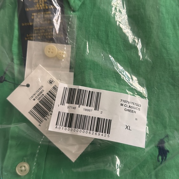 Men’s classic fit linen short sleeve shirt - Picture 2 of 2